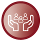 Sit at table icon