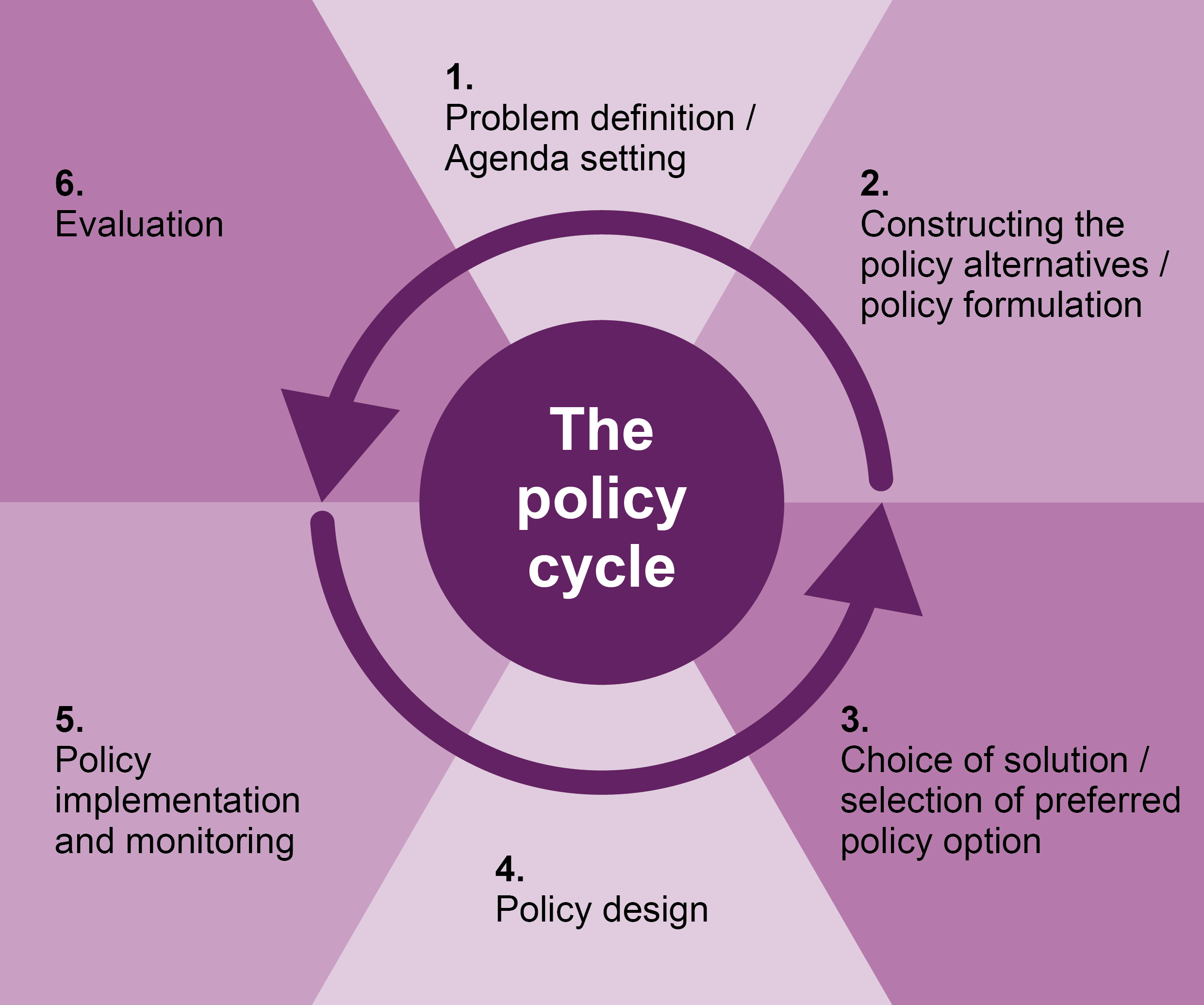 4.1 The policy cycle 