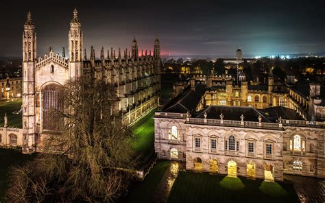 A cathedral at nighttime