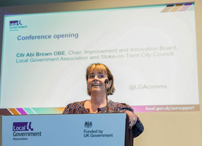 Conservative Abi Brown chairing the Member Peer Conference