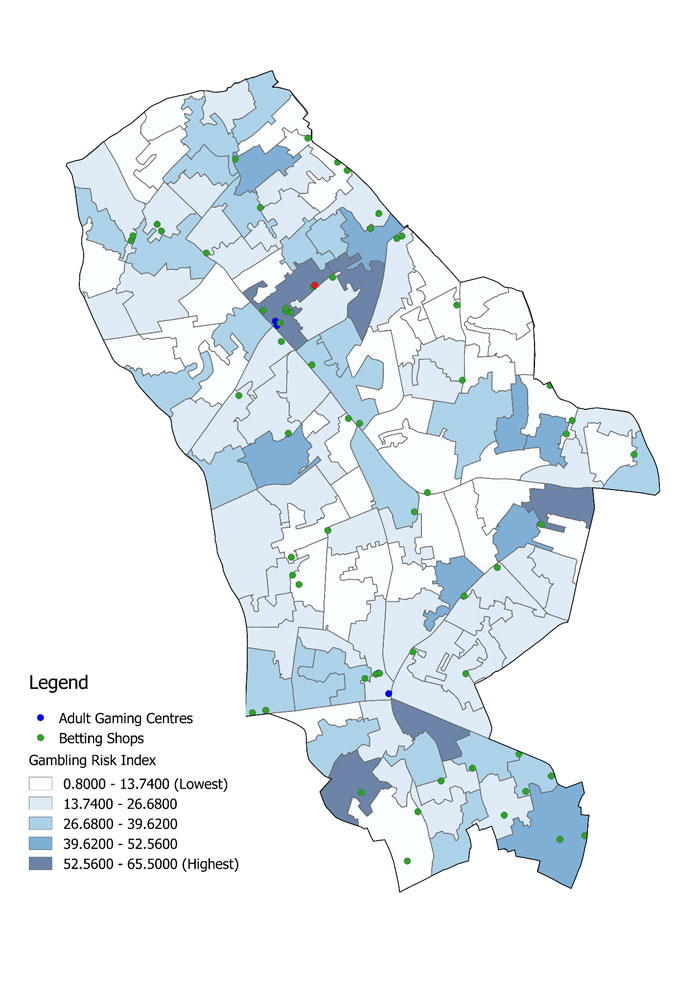Islington betting shops map