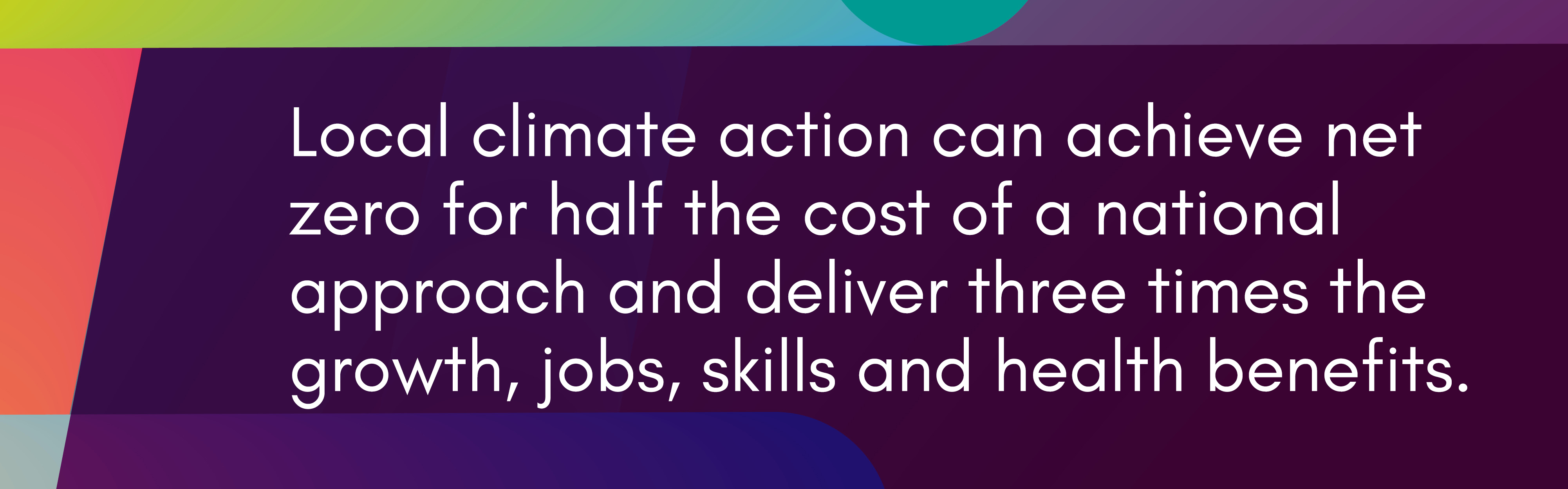 Local climate action can achieve net zero for half the cost of a national approach