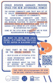 Leaflet advertising the community engagement event
