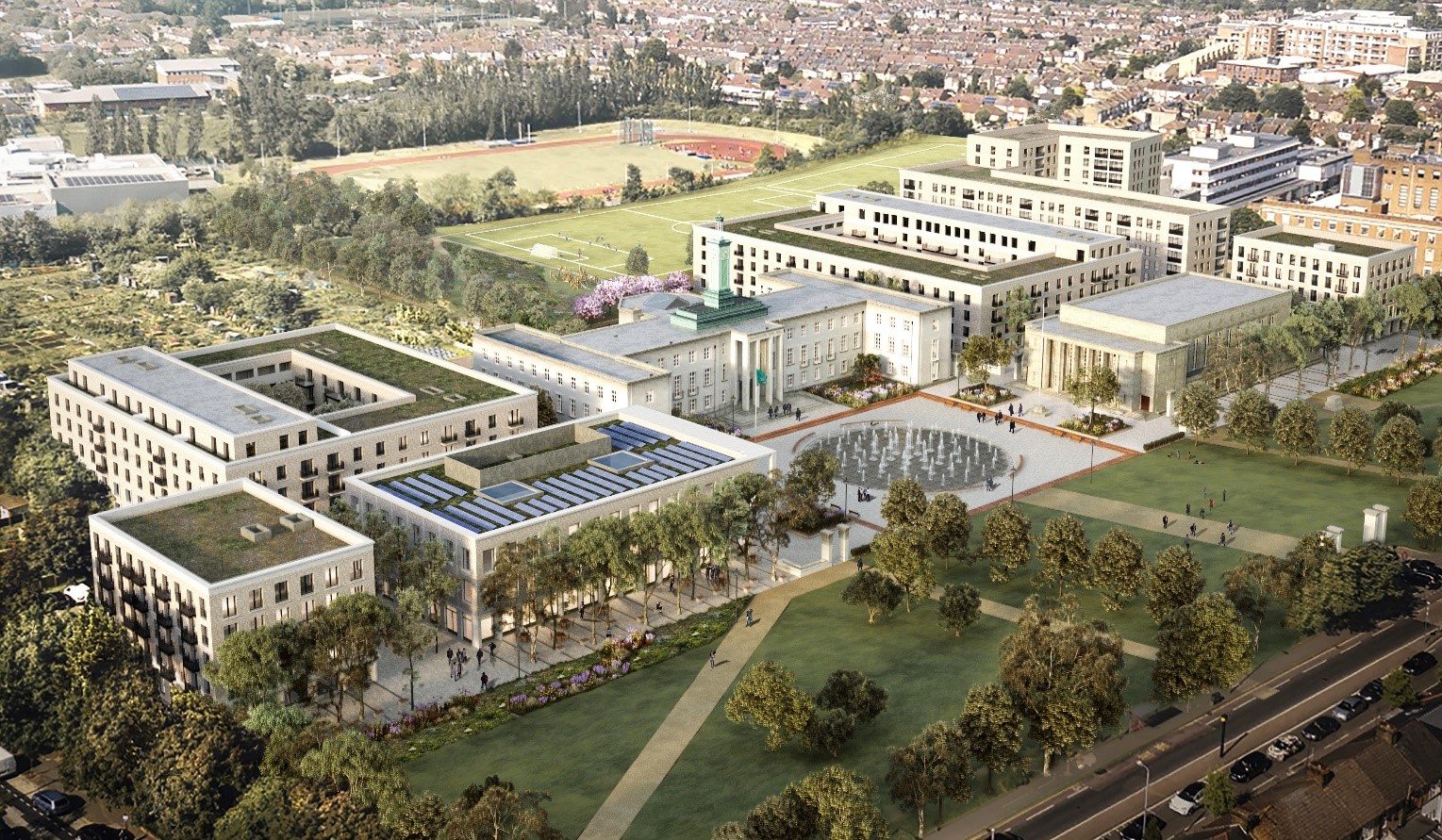An Architects impression of the completed Fellowship Square