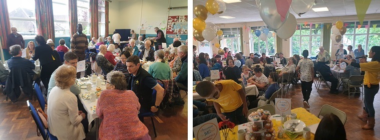 Photographs of people at Weoley and Hemyock tea parties