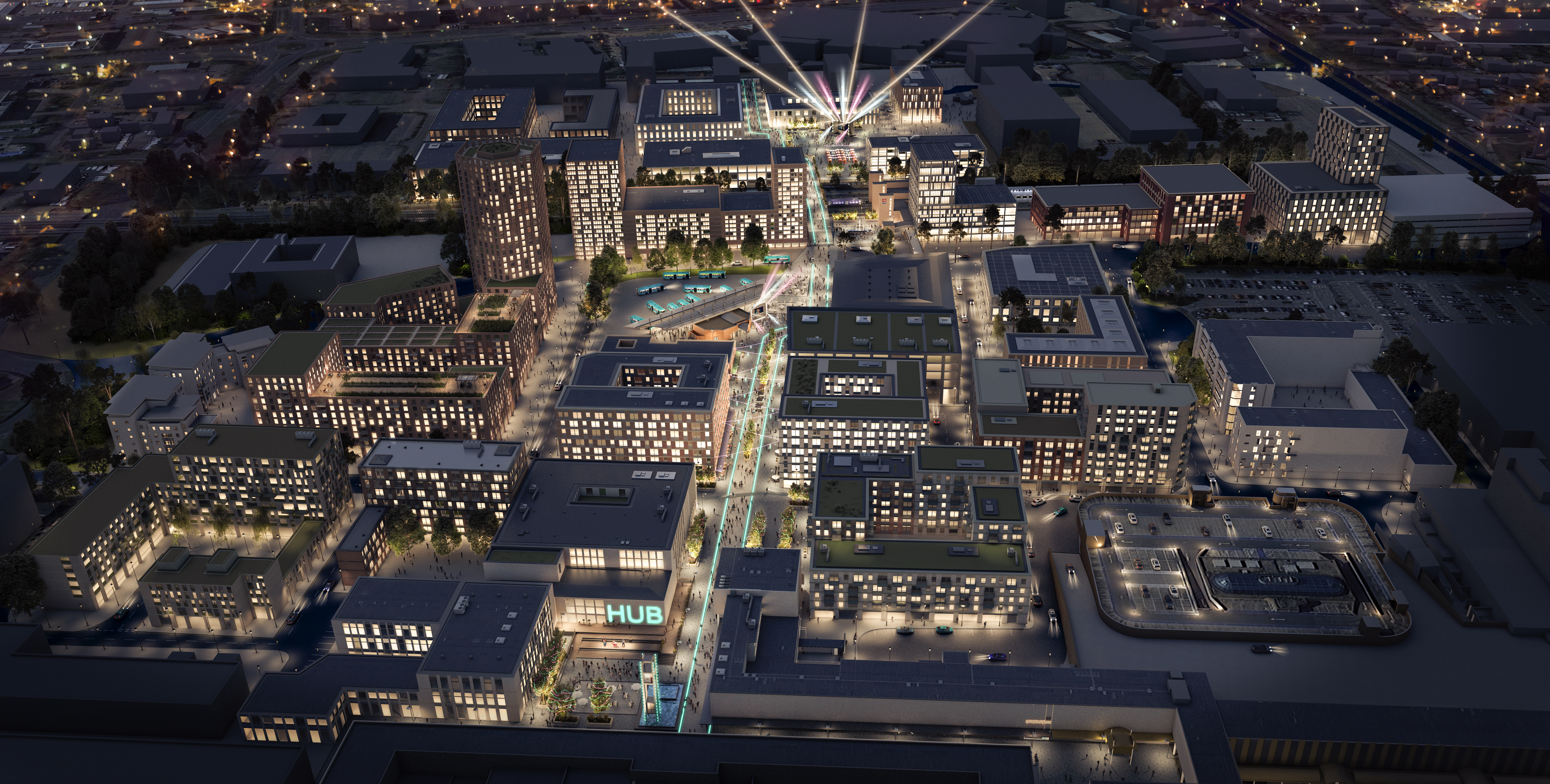 CGI of Stevenage