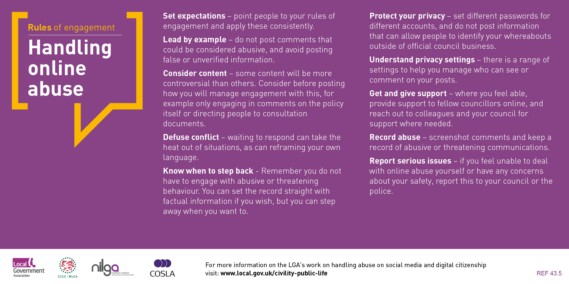 rules of engagement - handling abuse