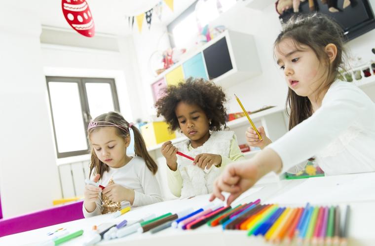 Three girls at nursery