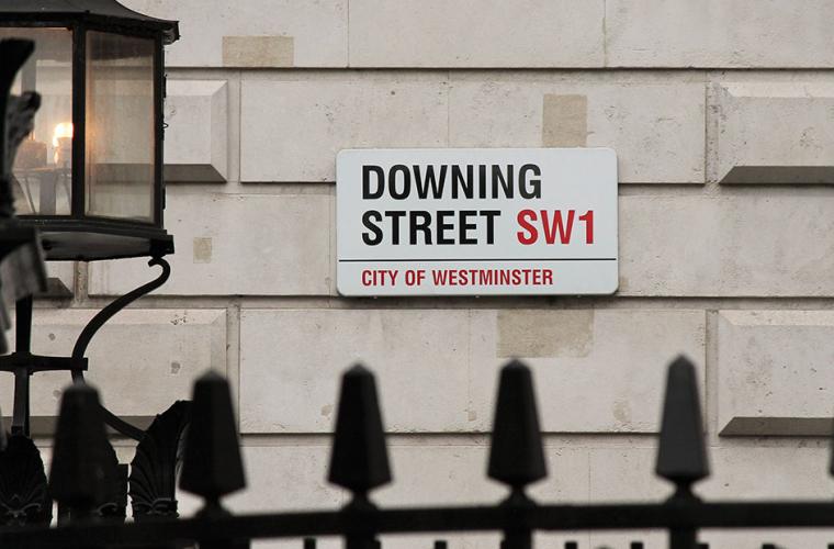 Downing street board