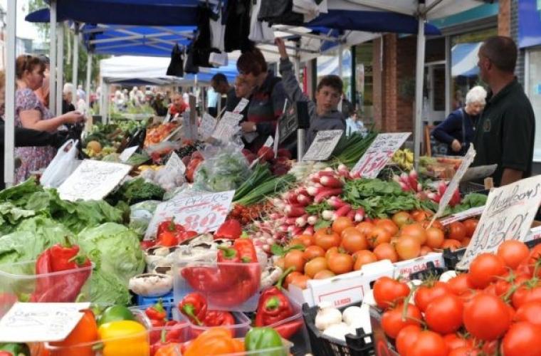 A market in Nuneaton