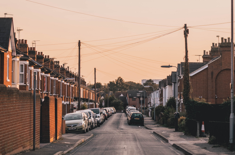 Shot of an average housing estate in the uk