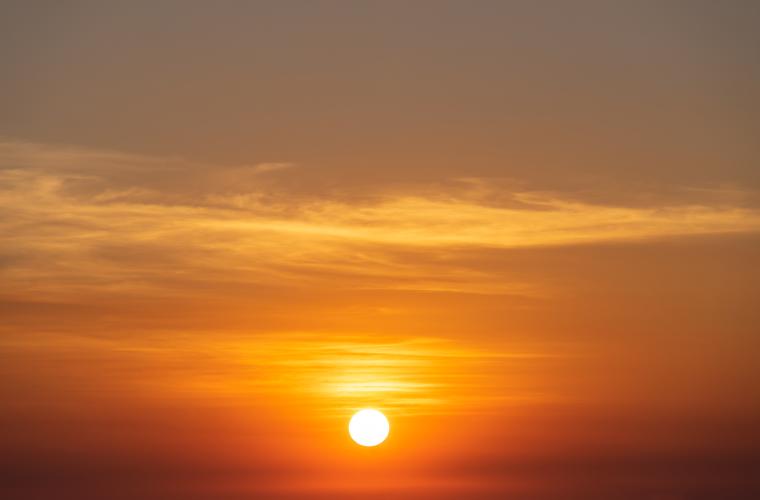 Beautiful sky sunset , sun and clouds landscape in a natural background