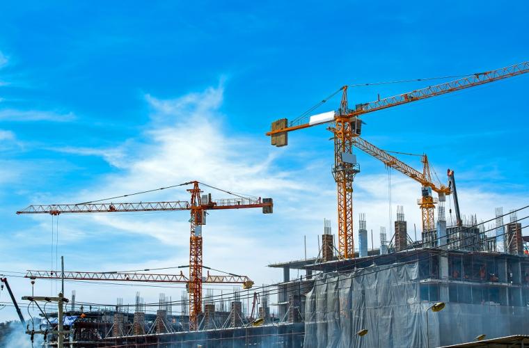 House building cranes