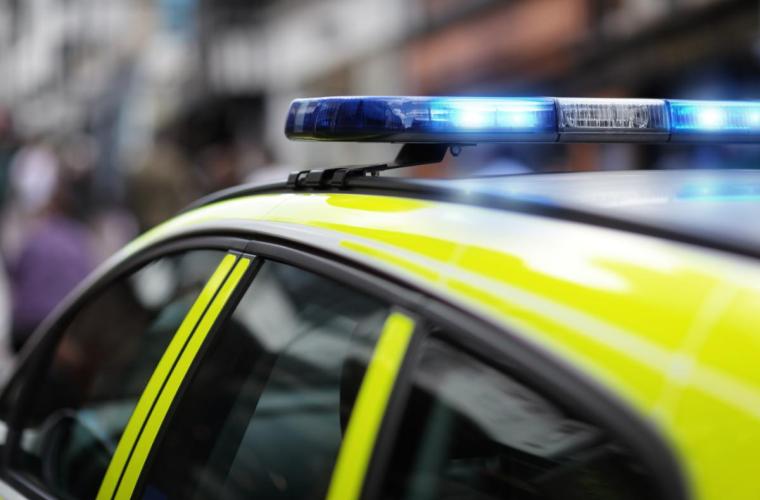 The top of a police car