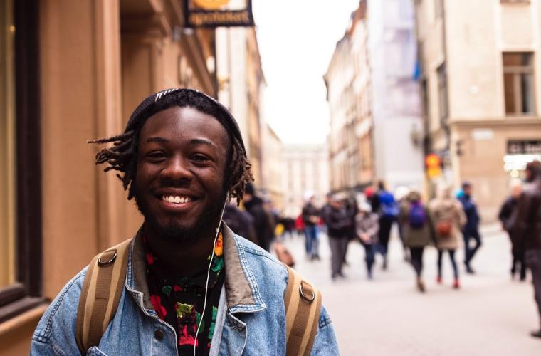 Smiling man