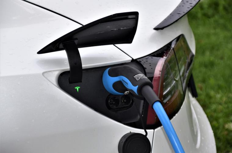 Electric Vehicle being charged