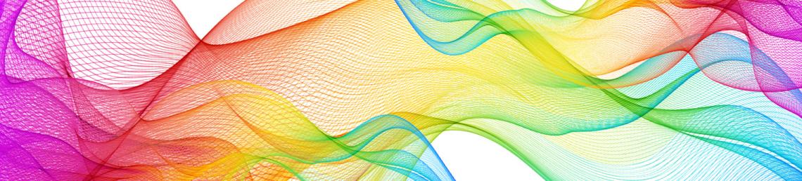 An abstract wave of multiple colours