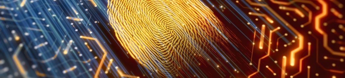 Fingerprint on a motherboard
