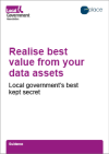 Realise best value from your data assets cover shot purple text on white background