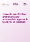 Purple text on a light purple background with reads 'Towards and effective and financially sustainable approach to SEND  in England'