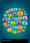 Must Know cover, colourful speech bubbles with icons of people's faces on them.