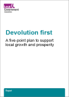Devolution first: a five-point plan to support local growth and prosperity 
