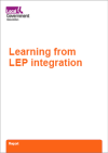 Learning from LEP integration title text