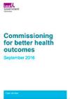 Commissioning for better health outcomes