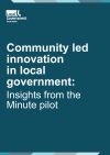 Community led Innovation in Local Government front cover