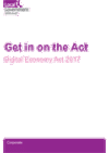 Digital Economy Act 2017 (Get in on the Act) COVER