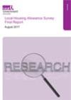 Local Housing Allowance Survey Final Report  August 2017 cover