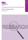 Evaluation of sector-led improvement: phase two interim summary report: November 2018 COVER