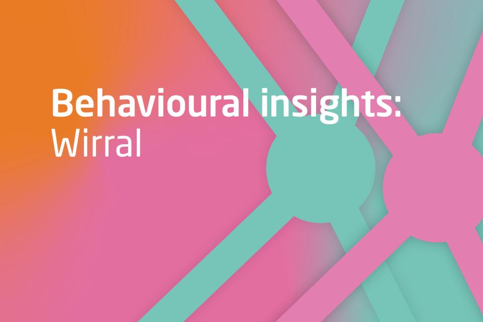 Image with text behavioural insights: Wirral
