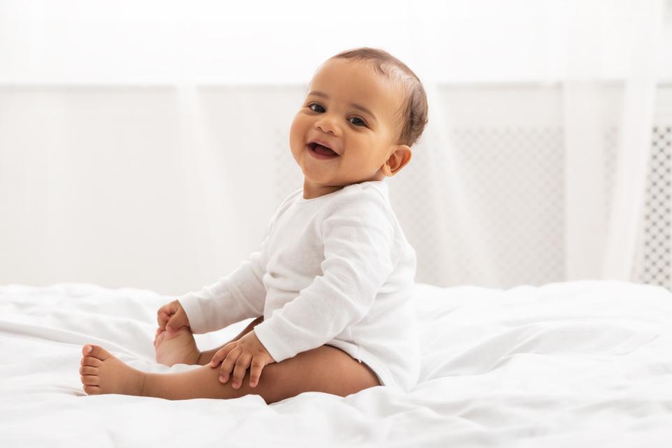 Baby smiling 